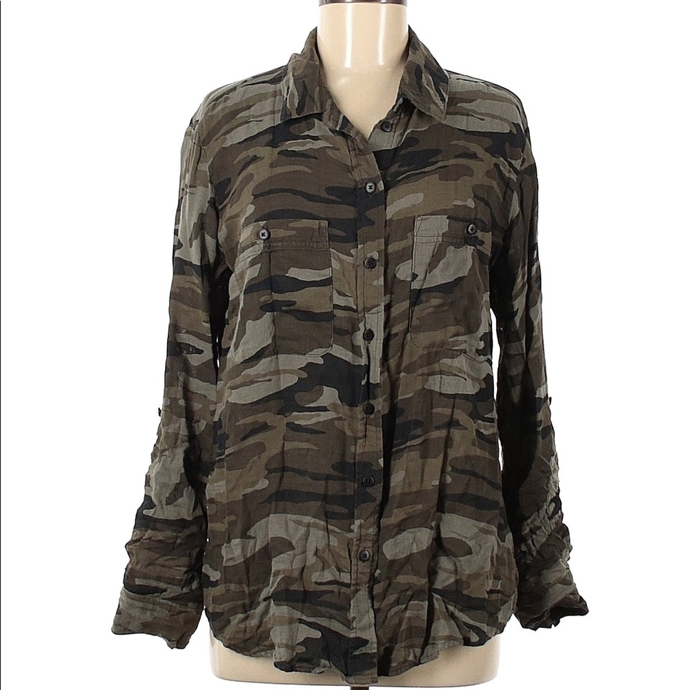 Sanctuary Camp Button Down. Medium - image 1